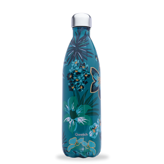 Qwetch Bouteille isotherme inox borneo turquoise 1000ml - 10269